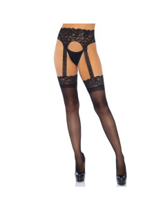 LEG AVENUE MEDIAS CON LIGUERO OPACAS TALLA UNICA 2
