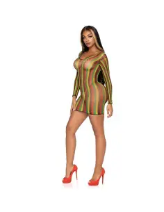 LEG AVENUE MINIVESTIDO DE RED RASTAS TALLA UNICA 2