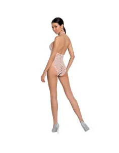 PASSION WOMAN BS087 BODYSTOCKING BLANCO TALLA UNICA 2
