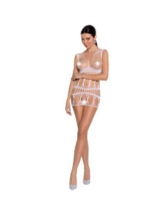 PASSION WOMAN BS089 BODYSTOCKING BLANCO TALLA UNICA