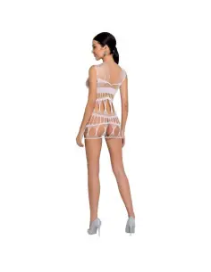 PASSION WOMAN BS089 BODYSTOCKING BLANCO TALLA UNICA 2