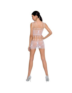 PASSION WOMAN BS090 BODYSTOCKING BLANCO TALLA UNICA 2