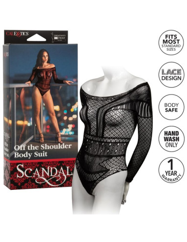 CALEXOTICS SCANDAL TEDDY ONE SIZE