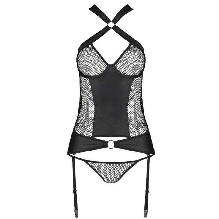 PASSION AMANDA CORSET CUERO ECOLOGICO L XL