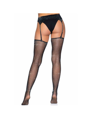 LEG AVENUE MEDIAS BRILLANTES CON LIGUERO TALLA UNICA