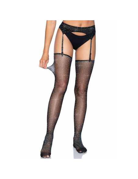 LEG AVENUE MEDIAS BRILLANTES CON LIGUERO TALLA UNICA LEG AVENUE MEDIAS BRILLANTES CON LIGUERO TALLA UNICA