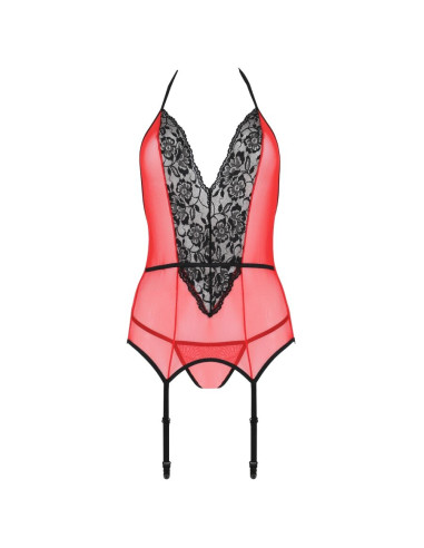 PASSION PEONIA CORSET EROTIC LINE ROJO S M