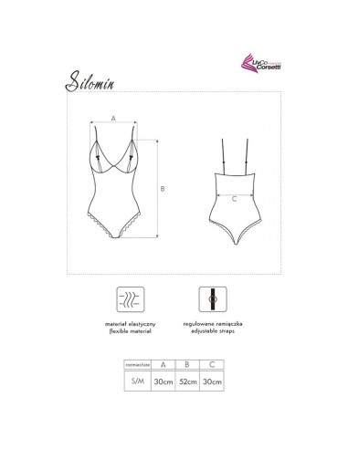 LIVCO CORSETTI FASHION SILOMIN LC 1401 BODY BATA NEGRO TALLA UNICA