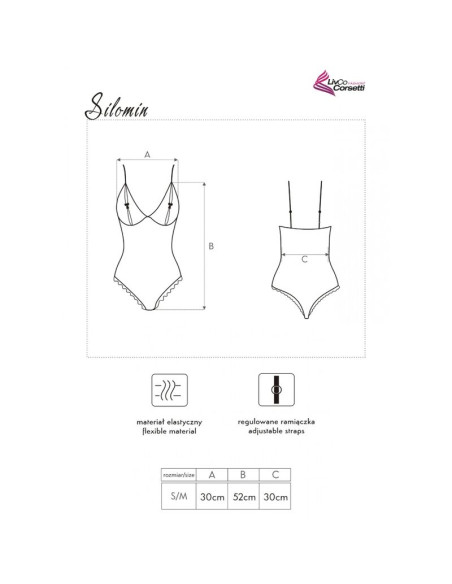 LIVCO CORSETTI FASHION SILOMIN LC 1401 BODY BATA NEGRO TALLA UNICA