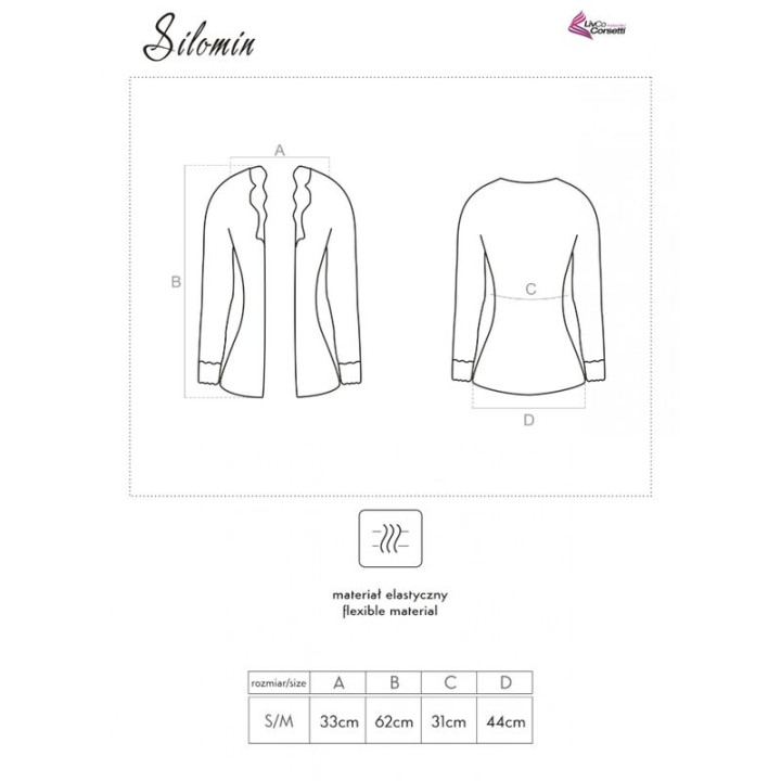 LIVCO CORSETTI FASHION SILOMIN LC 1401 BODY BATA NEGRO TALLA UNICA