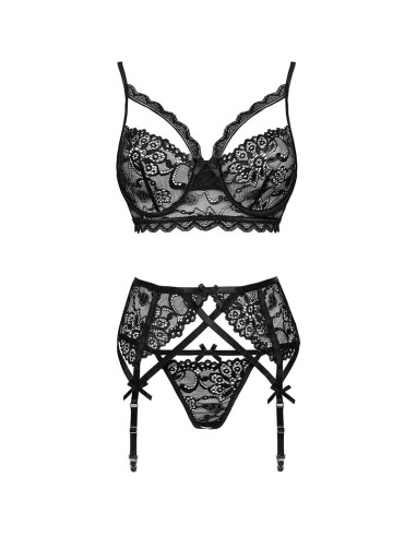 LIVCO CORSETTI FASHION MORIDAM LC 90552 SUJETADOR LIGUERO PANTY NEGRO