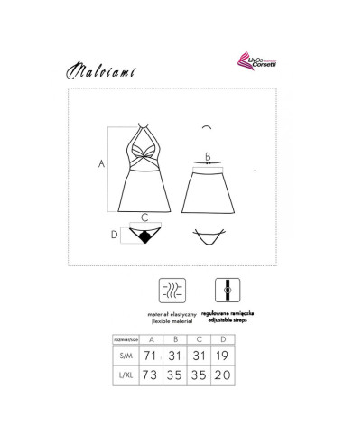 LIVCO CORSETTI FASHION MALVIAMI LC 90625 FALDA PANTY NEGRO