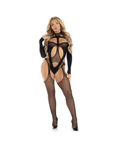 LEG AVENUE BODYSTOCKING REJILLA NEGRO 2