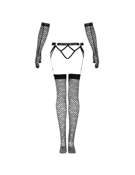 LIVCO CORSETTI FASHION NEMALIA SET LIGUERO MEDIAS GUANTES NEGRO LIVCO CORSETTI FASHION NEMALIA SET LIGUERO MEDIAS GUANTES NEGRO