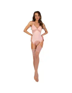 LIVCO CORSETTI FASHION PERSINNE PEACH SET CORSET PANTY MEDIAS