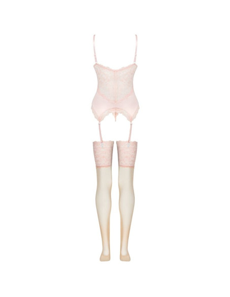 LIVCO CORSETTI FASHION PERSINNE PEACH SET CORSET PANTY MEDIAS LIVCO CORSETTI FASHION PERSINNE PEACH SET CORSET PANTY MEDIAS