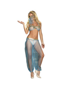SUBBLIME SET DE LENCERIA INDIA STYLE AZUL S M 2