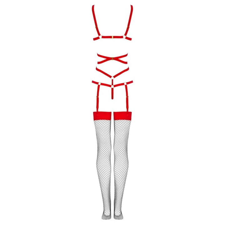 LIVCO CORSETTI FASHION THIARA LC 20213 SET BODY MEDIAS ROJA S M