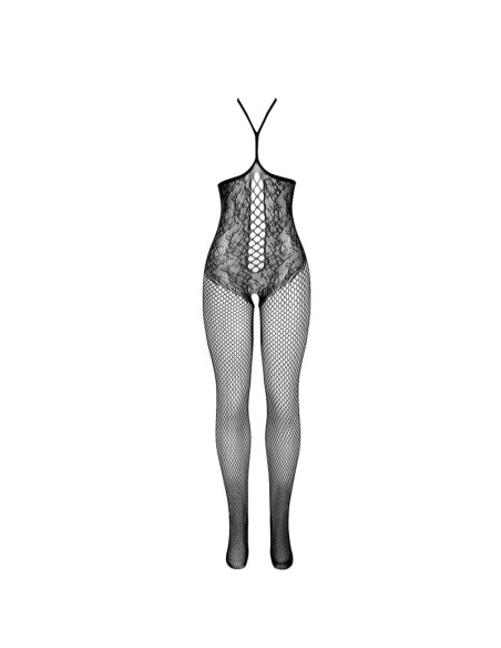 SUBBLIME 951849 BODYSTOCKING DE REJILLA COPA ABIERTA Y CUELLO HALTER NEGRO TALLA UNICA SUBBLIME 951849 BODYSTOCKING DE REJILLA COPA ABIERTA Y CUELLO HALTER NEGRO TALLA UNICA