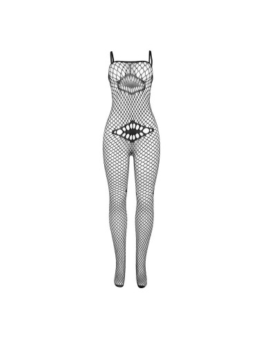 SUBBLIME 952112 BODYSTOCKING DE REJILLA CON DETALLE EN PECHO Y VIENTRE NEGRO TALLA UNICA