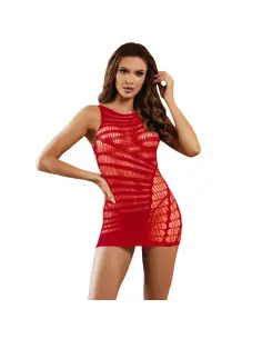 SUBBLIME 952150 VESTIDO DE REJILLA CORTO SIN MANGAS ROJO TALLA UNICA 2