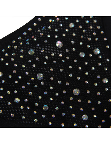 SUBBLIME 952174 BODYSTOCKING DE REJILLA CON GUANTES Y DIAMANTES NEGRO TALLA UNICA SUBBLIME 952174 BODYSTOCKING DE REJILLA CON GUANTES Y DIAMANTES NEGRO TALLA UNICA