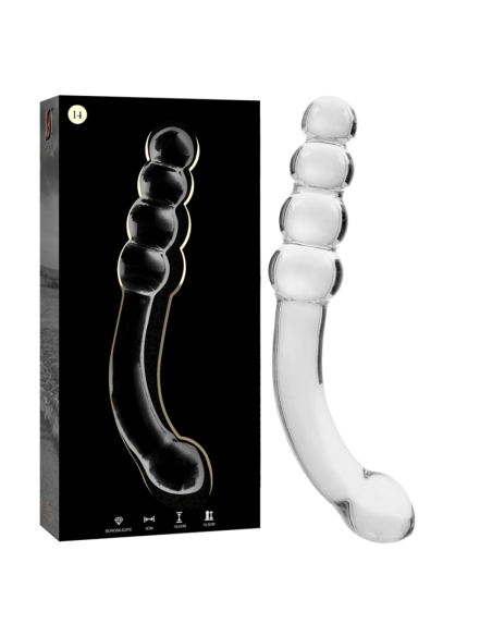 NEBULA SERIES BY IBIZA MODELO 14 DILDO CRISTAL TRANSPARENTE 185 CM O 3 CM