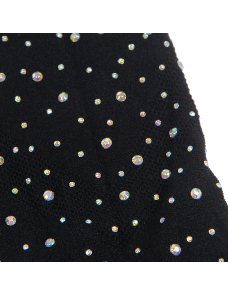 SUBBLIME 952198 VESTIDO DE REJILLA CON DIAMANTES BRILLANTES NEGRO TALLA UNICA SUBBLIME 952198 VESTIDO DE REJILLA CON DIAMANTES BRILLANTES NEGRO TALLA UNICA