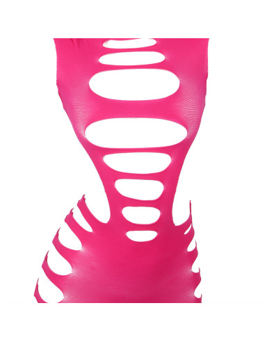 SUBBLIME 952273 VESTIDO DE REJILLA ELASTICO MANGA LARGA ROSA TALLA UNICA