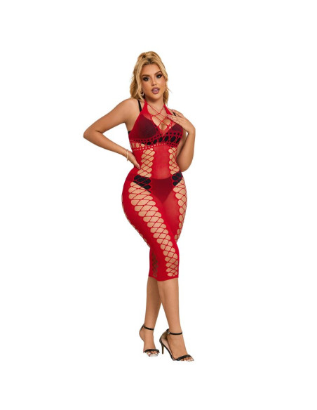 SUBBLIME 952327 VESTIDO DE REJILLA LARGO ROJO TALLA UNICA SUBBLIME 952327 VESTIDO DE REJILLA LARGO ROJO TALLA UNICA
