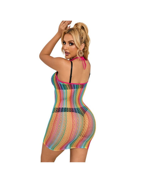 SUBBLIME 952341 VESTIDO DE REJILLA ARCOIRIS TALLA UNICA