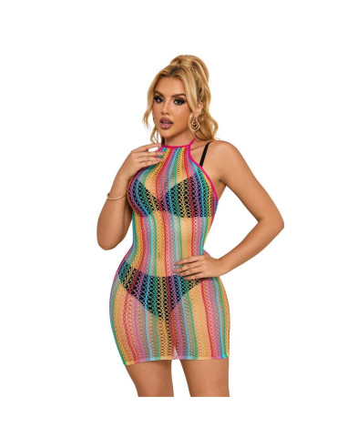SUBBLIME 952341 VESTIDO DE REJILLA ARCOIRIS TALLA UNICA