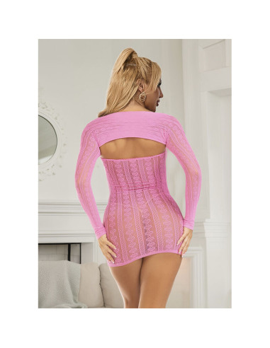 SUBBLIME 952471 VESTIDO DE REJILLA ROSA TALLA UNICA