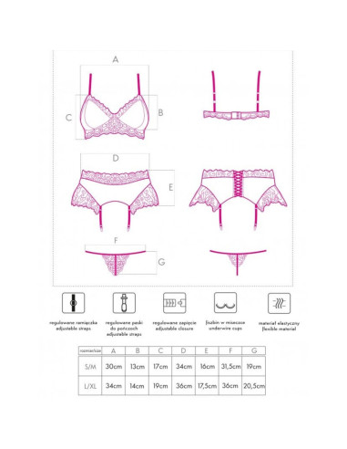 LIVCO CORSETTI FASHION NAHIR LC 20214 SUJETADOR PANTY LIGUERO S M