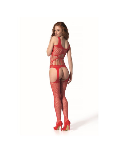PASSION BS 106 BODYSTOCKING ROJO TALLA UNICA