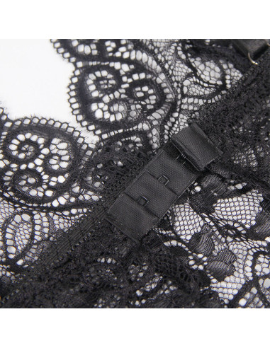 SUBBLIME 953911 SET 3 PIEZAS ENCAJE Y SATEN NEGRO S M
