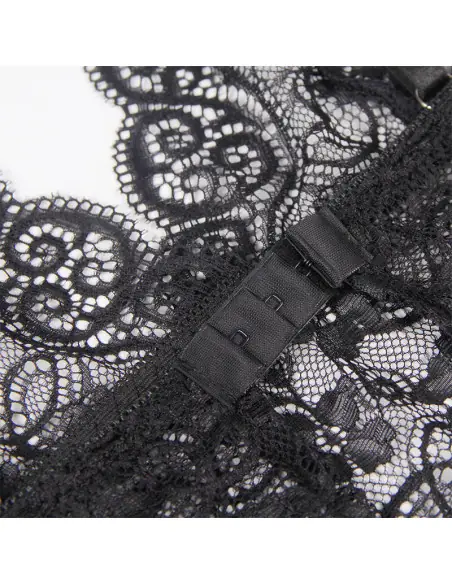 SUBBLIME 953928 SET 3 PIEZAS ENCAJE Y SATEN NEGRO L XL