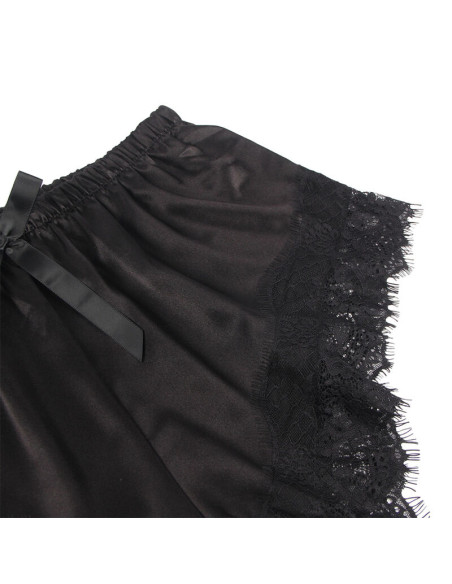 SUBBLIME 953935 PIJAMA SEXY SATEN Y ENCAJE NEGRO S M SUBBLIME 953935 PIJAMA SEXY SATEN Y ENCAJE NEGRO S M