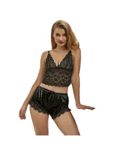 SUBBLIME 953942 PIJAMA SEXY SATEN Y ENCAJE NEGRO L XL