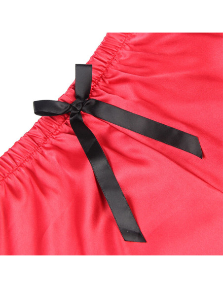 SUBBLIME 953959 PIJAMA SEXY SATEN Y ENCAJE NEGRO ROJO S M SUBBLIME 953959 PIJAMA SEXY SATEN Y ENCAJE NEGRO ROJO S M