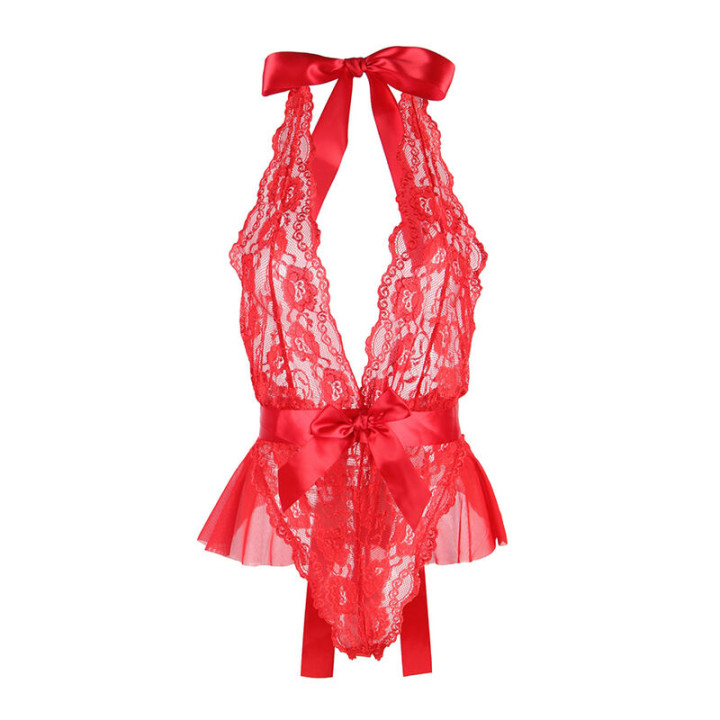 SUBBLIME 953973 BODY SEXY CON VOLANTES CINTURON ROJO S M