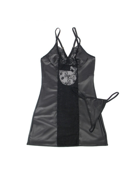 SUBBLIME 954178 VESTIDO TANGA CUERO NEGRO L XL SUBBLIME 954178 VESTIDO TANGA CUERO NEGRO L XL