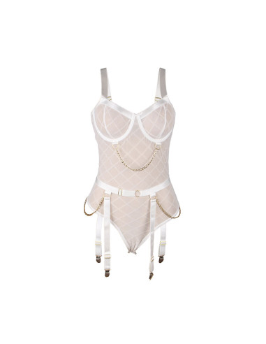 SUBBLIME 954284 BODY CON CADENAS LIGUEROS BLANCO S M
