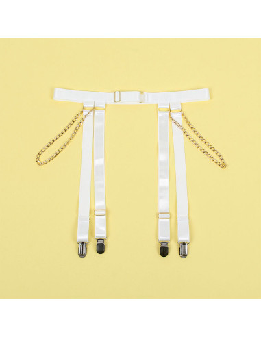 SUBBLIME 954284 BODY CON CADENAS LIGUEROS BLANCO S M