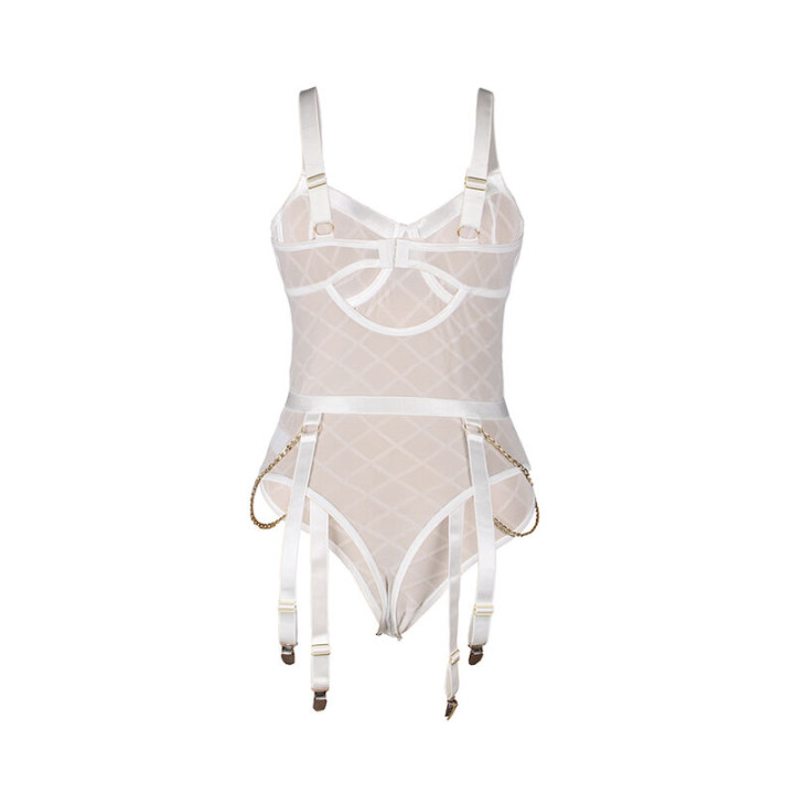 SUBBLIME 954291 BODY CON CADENAS LIGUEROS BLANCO L XL