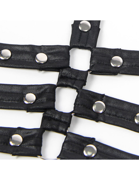 SUBBLIME 954406 VESTIDO BONDAGE DE CUERO NEGRO S M SUBBLIME 954406 VESTIDO BONDAGE DE CUERO NEGRO S M