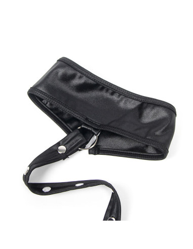 SUBBLIME 954406 VESTIDO BONDAGE DE CUERO NEGRO S M