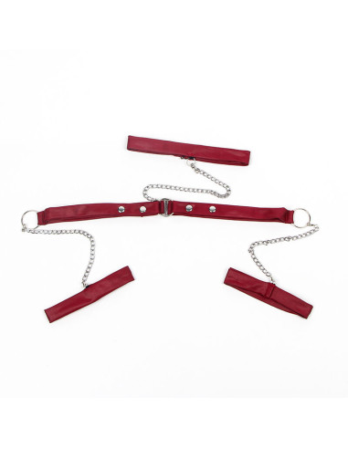 SUBBLIME 954420 VESTIDO BONDAGE DE ENCAJE NEGRO S M