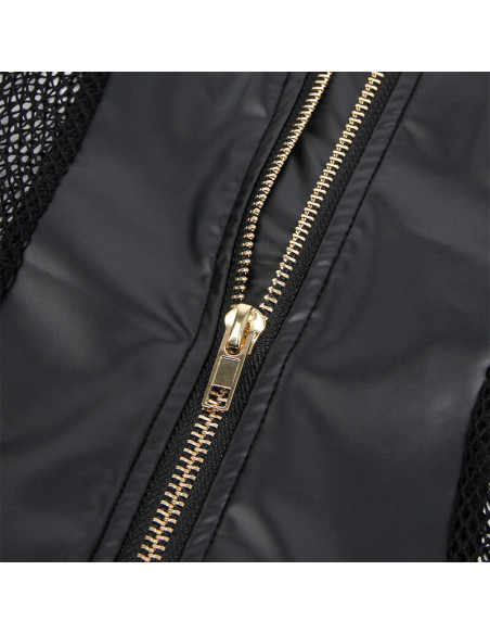 SUBBLIME 954451 VESTIDO SEXY DE REJILLA CUERO NEGRO L XL SUBBLIME 954451 VESTIDO SEXY DE REJILLA CUERO NEGRO L XL