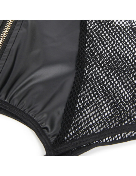 SUBBLIME 954451 VESTIDO SEXY DE REJILLA CUERO NEGRO L XL SUBBLIME 954451 VESTIDO SEXY DE REJILLA CUERO NEGRO L XL